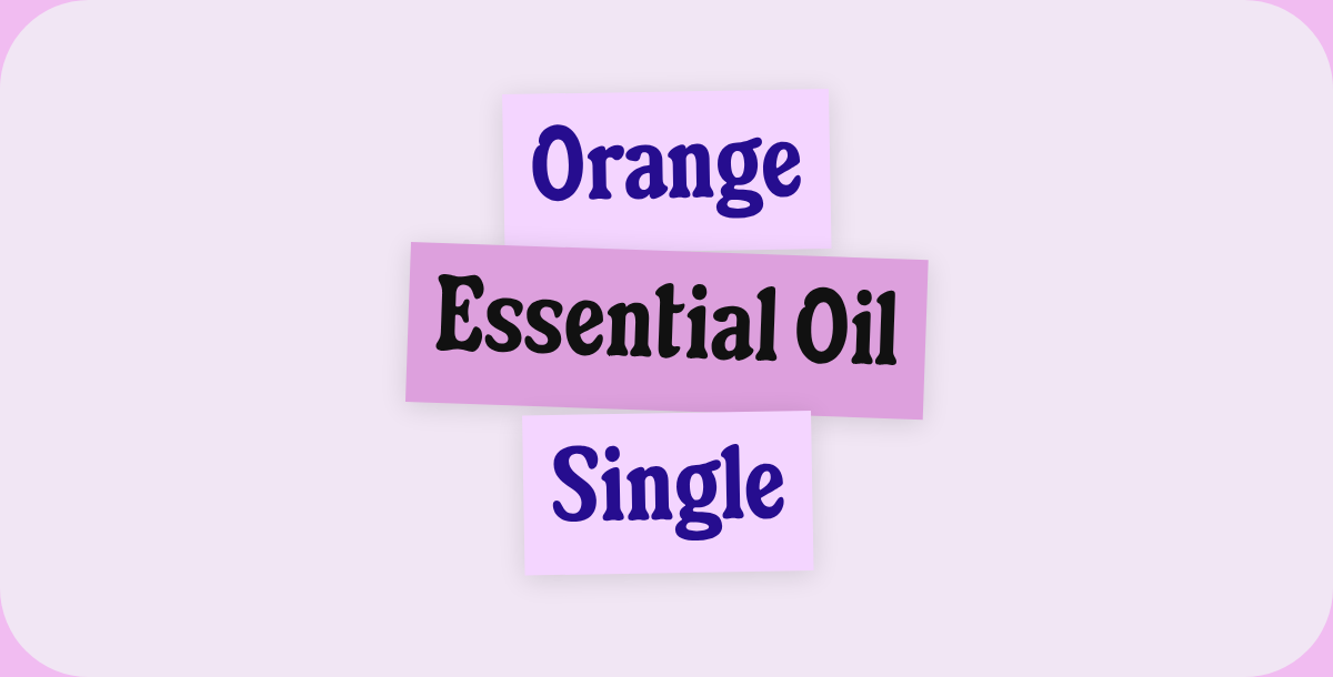 Orange. Essential Oil. Single.