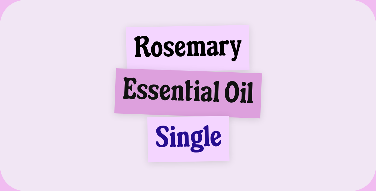 Rosemary. Essential Oil. Single.