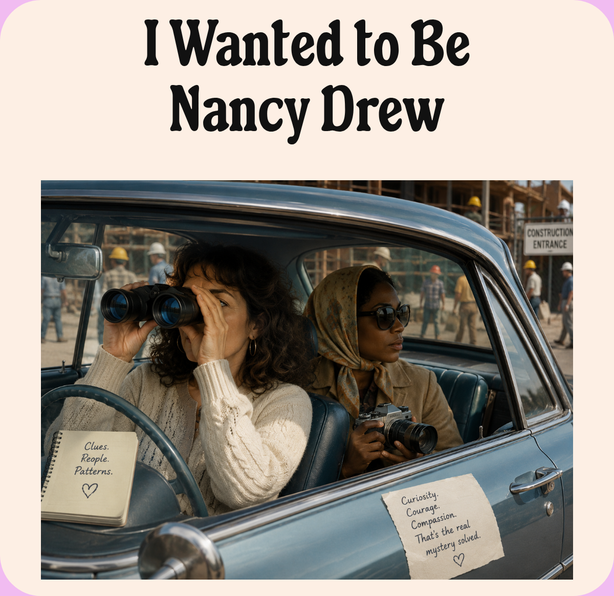 Label. I Wanted to Be Nancy Drew. Body Copy Medium, 16px. We recommend keeping your header block body text between 120 and 140 characters for optimal balance. Square. CustomText. Button.